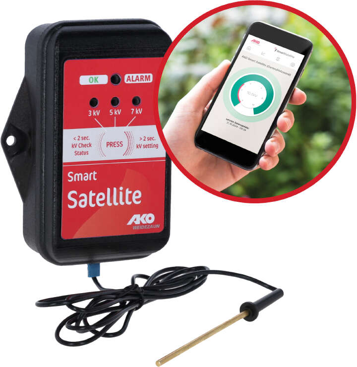 AKO Smart Satellite Zaun- und Batterieprüfer